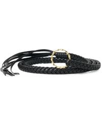 TAIGA TAKAHASHI - Ceinture Infinite Circle En Cuir Tressé - Lyst