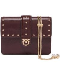 Pinko - Love Birds Stud-Embellished Mini Bag - Lyst