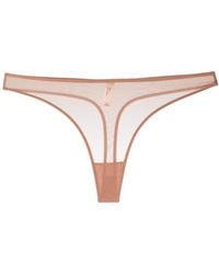Agent Provocateur - Lucky Sheer Mesh Thong - Lyst