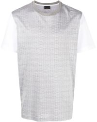 Billionaire - Two-Tone Cotton T-Shirt - Lyst