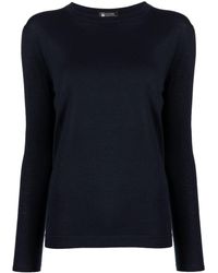 Colombo - Fine-knit Cashmere-silk Longsleeved Jumper - Lyst