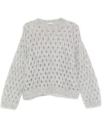 Brunello Cucinelli - オープンニット セーター - Lyst