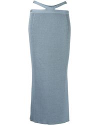 Jonathan Simkhai - Midi-Rok Met Geribbeld Detail - Lyst