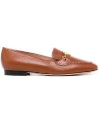 Bally - Bb Logo Calf-leather Loafers - Lyst