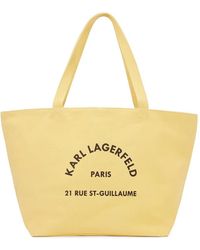 KARL LAGERFELD - Shopper Canvas Logo - Lyst