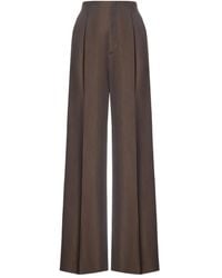 Alberta Ferretti - Broek Van Wolblend - Lyst