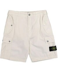 Stone Island - Klassische Cargo-Shorts - Lyst