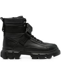 SERGIO MORETTI FIRENZE - Buckle-Fastening Panelled Ankle Boots - Lyst