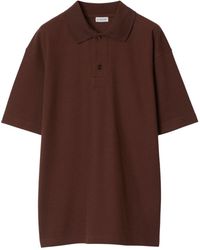 Burberry - Ekd-embroidered Cotton Polo Shirts - Lyst