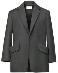 メンズ Maison Margiela ウールジャケット ブラック | Lyst