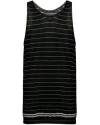 Haider Ackermann Striped Tank Top - Black