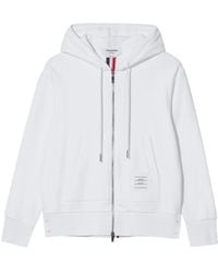 Thom Browne - Center-back Stripe Zip-up Hoodie - Lyst