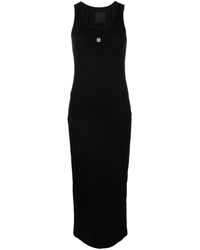 Givenchy - Ribgebreide Maxi-jurk Met Plakkaat - Lyst