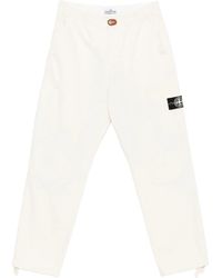 Stone Island - Pantalones con cordones y bolsillo de parche - Lyst