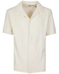 Altea - Chemise En Éponge À Col Cubain - Lyst