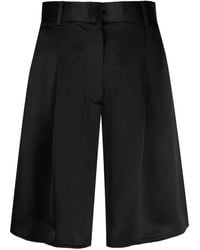 By Malene Birger - High-Waist Satin Shorts - Lyst