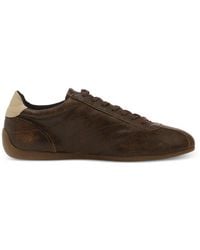 Vagabond Shoemakers - Hollie Distressed-Effect Lace-Up Low-Top Sneakers - Lyst