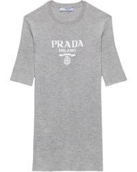 Prada - Ribgebreide Top - Lyst