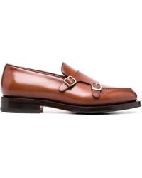 Santoni - Chaussures en cuir à double boucle - Lyst