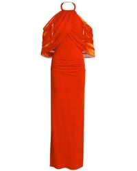 Silvia Tcherassi - Duffy Draped Halterneck Maxi Dress - Lyst