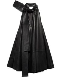 7 For All Mankind - Tie-Neck Mini Dress - Lyst