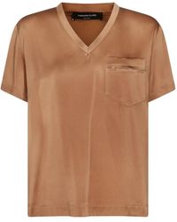 Fabiana Filippi - Pocket V-Neck T-Shirt - Lyst