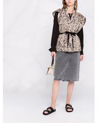 forte_forte - Abstract Pattern Short-Sleeved Jacket - Lyst