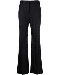 Nili Lotan - Corette Pinstripe-pattern Bootcut Trousers - Lyst