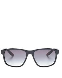 Prada - Eckige Linea Rossa Sonnenbrille - Lyst