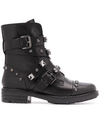 carvela long black boots