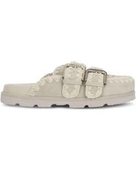 Mou - Buckle-Fastening Mules - Lyst