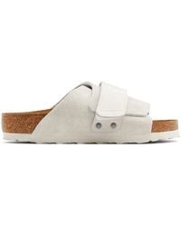 Birkenstock - Kyoto Suede Touch-strap Slides - Lyst