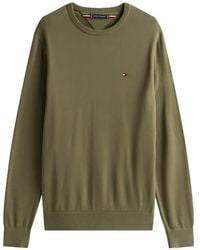 Tommy Hilfiger - Flag-Embroidered Crew-Neck Sweater - Lyst