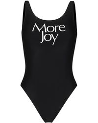 More Joy - Logo Print Swimsuit - Lyst