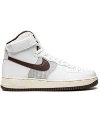 Nike - Air Force 1 High 07 LV8 White Light Chocolate Sneakers - Lyst