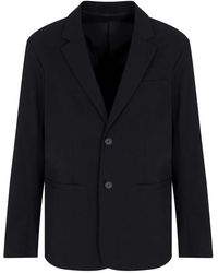 ARMANI EXCHANGE - Single-Breasted Blazer - Lyst