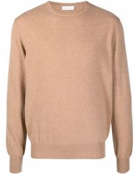Bruno Manetti Crew-neck Cashmere Sweater - Natural