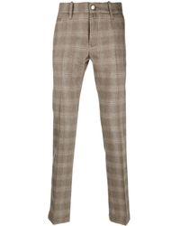 Jacob Cohen - Plaid-Check Wool-Blend Tapered Trousers - Lyst