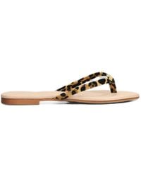 MC2 Saint Barth - Leopard-Print Flip Flops - Lyst