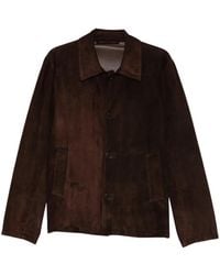 Salvatore Santoro - Suede Button-Up Jacket - Lyst