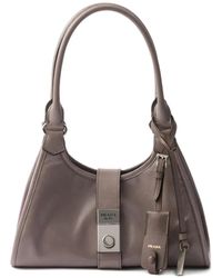 Prada - Kleiner Tote Bag mit Push-Lock-Verschluss - Lyst