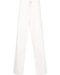 Emporio Armani - Sustainable Collection Straight-leg Trousers - Lyst