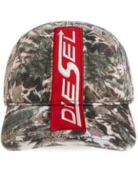 DIESEL - Baseballkappe Mit Batik-Print Und Logo-Patch - Lyst