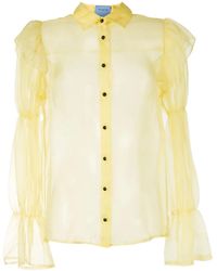 Macgraw - Blusa Souffle Translúcida - Lyst