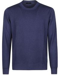 Fay - Crew-Neck Wool Sweater - Lyst