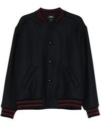 A.P.C. - Pocket Striped Jacket - Lyst