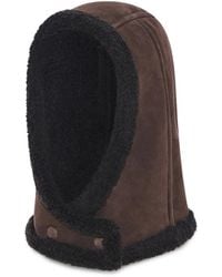 Yves Salomon - Curly Merino Shearling-Trim Hooded Hat - Lyst