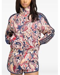 adidas - Paisley-Print Stand-Up Collar Jacket - Lyst