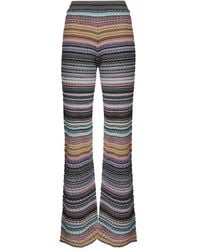 Missoni - Striped-Pattern Knit Trousers - Lyst