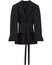 Rohe - Blazer Met Wijde Mouwen En Ceintuur - Lyst